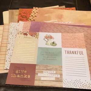 Autumn 🍂 Loose Scrapbook Paper Bundle